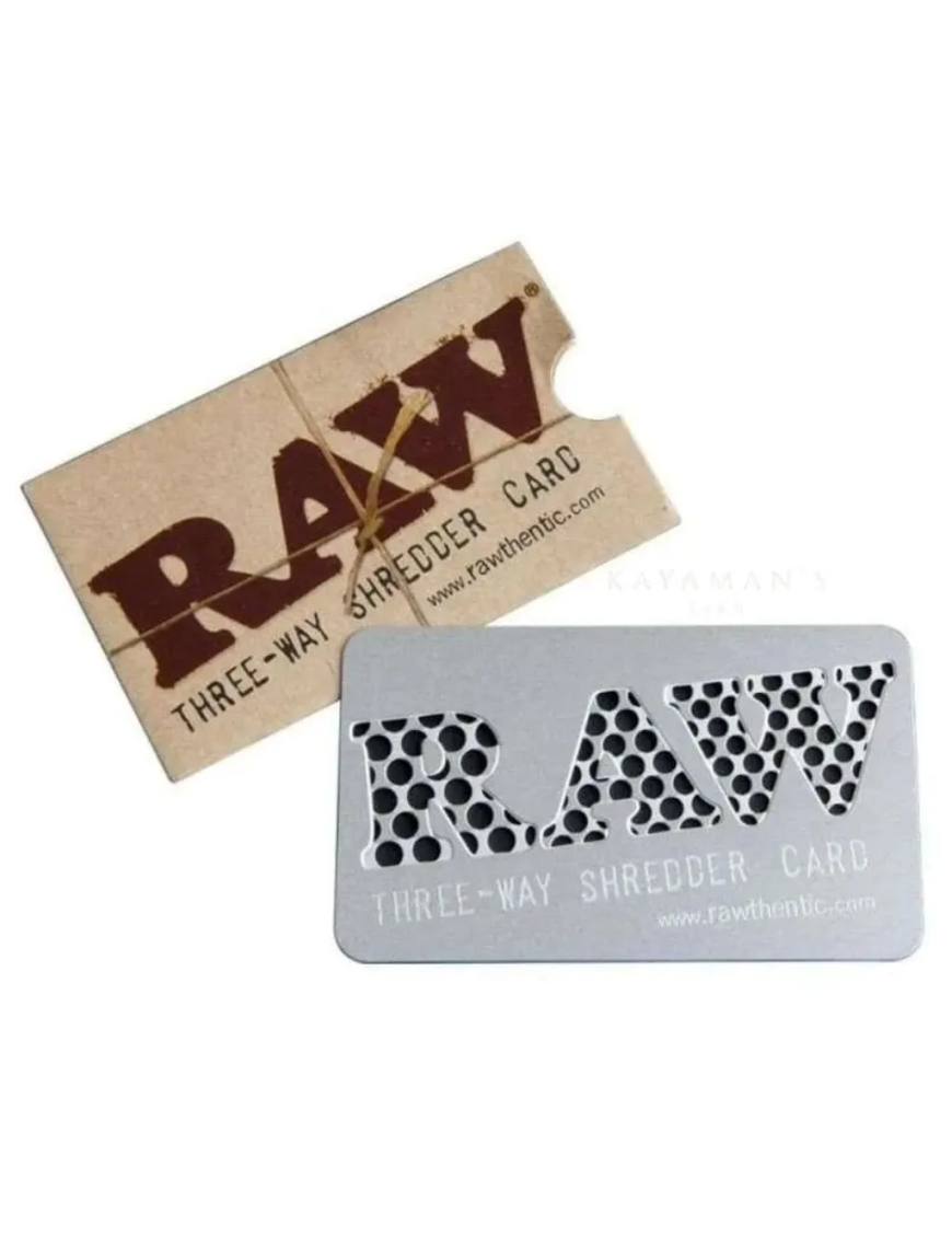 Three-Way Shredder Card - Raw