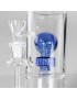 Bong mit Doppelperkolator „Blue Hour“ – Black Leaf