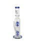 Bong mit Doppelperkolator „Blue Hour“ – Black Leaf