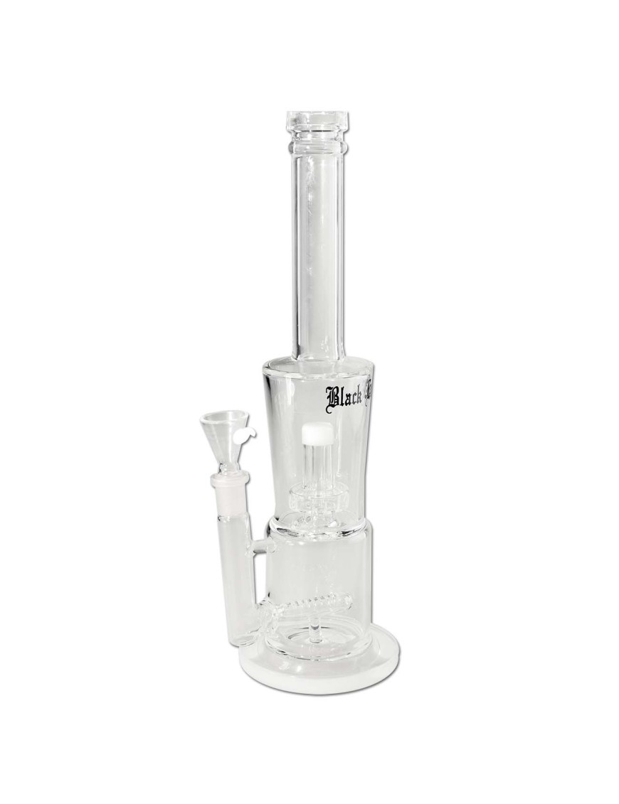 Bong Drum Percolator con Inline Slit - Black Leaf