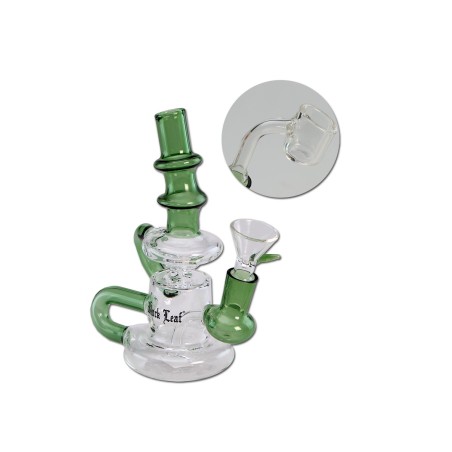 Recycler Bong per estratti e erbe - Black Leaf