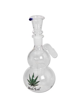 Ash catcher bombato con foglia - black leaf