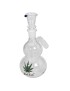 Ash catcher bombato con foglia - black leaf