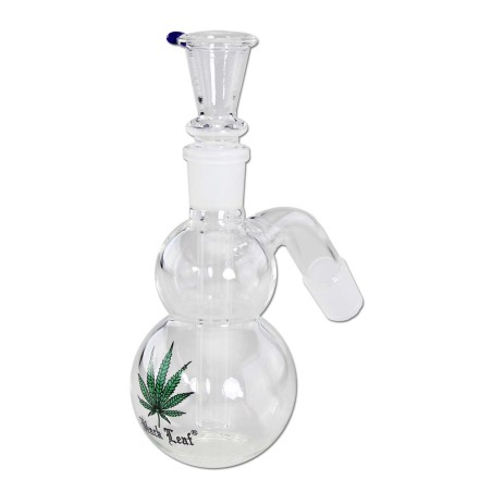 Ash Catcher Bombato Con Foglia Ø18 - Black Leaf