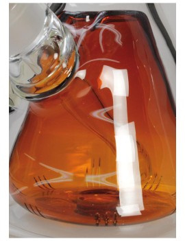 Icebong "Flaming Skull" mit 6-arm Perkolator - Schwarzer Blatt