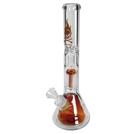 Icebong "Flaming Skull" con 6 brazos percolator - Black Leaf