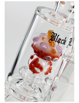 Bong "Crab" con percolator - Black Leaf