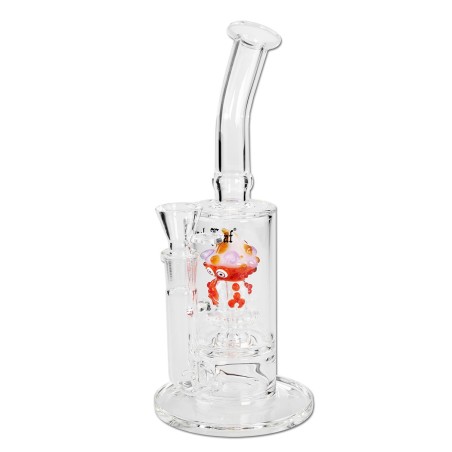 Bong "Crab" con percolator - Black Leaf