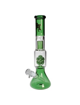 Multi Level Bong con Percolator - Black Leaf