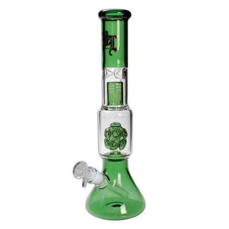 Multi Level Bong mit Percolator - Schwarzer Blatt