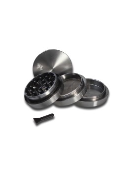 4-teiliger Grinder mit Stufen – Black Leaf