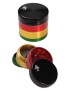 Grinder "Rasta" 4 parti in alluminio - Black Leaf