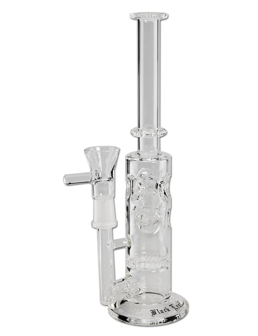 Percolator Bong con HoneyComb - Black Leaf