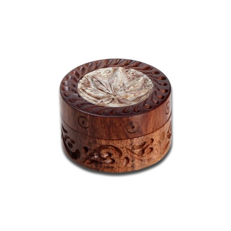 Rosewood Grinder Leaf 2-part with Inlay