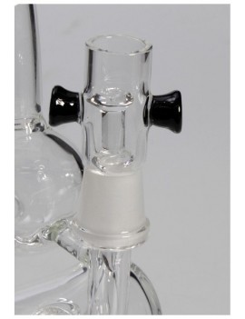 Bong mit Drum Diffusor - Schwarzer Blatt