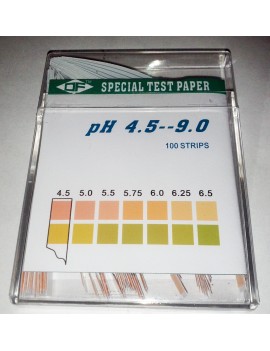 pH-Test in kolorimetrischen Streifen