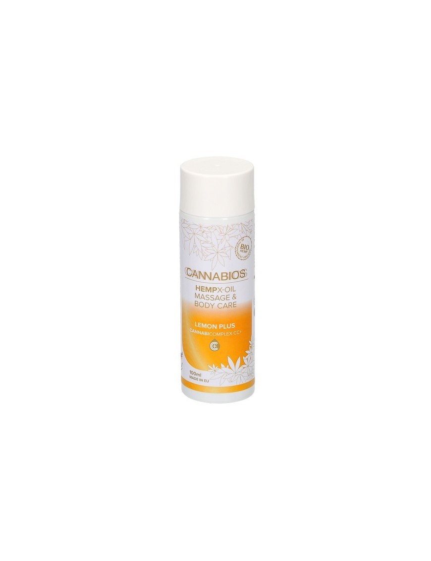 Masaje del cáñamo X-Oil & Bodycare Lemon Plus - Cannabios