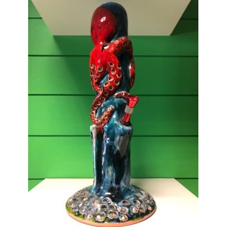 Octopus bong in ceramica