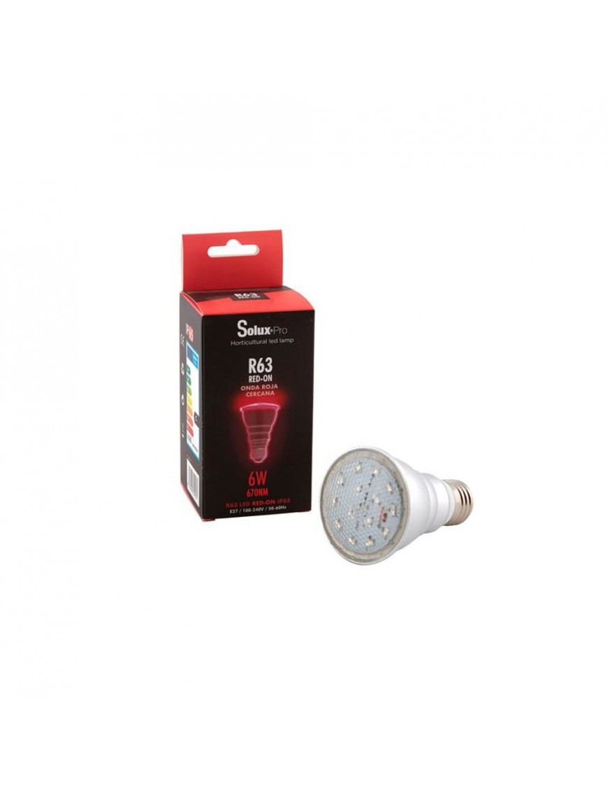 Lampada LED Rossa 6W 670NM - Solux