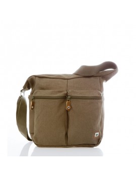 Shoulder bag with 2 External pockets - Pure