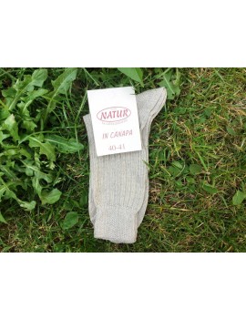 100% Hanf Peasant Socks - Natur