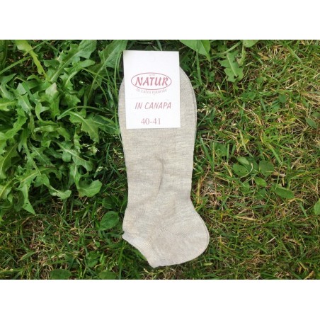 Socken Scarpina 95% Hanf 5% Baumwolle - Natur