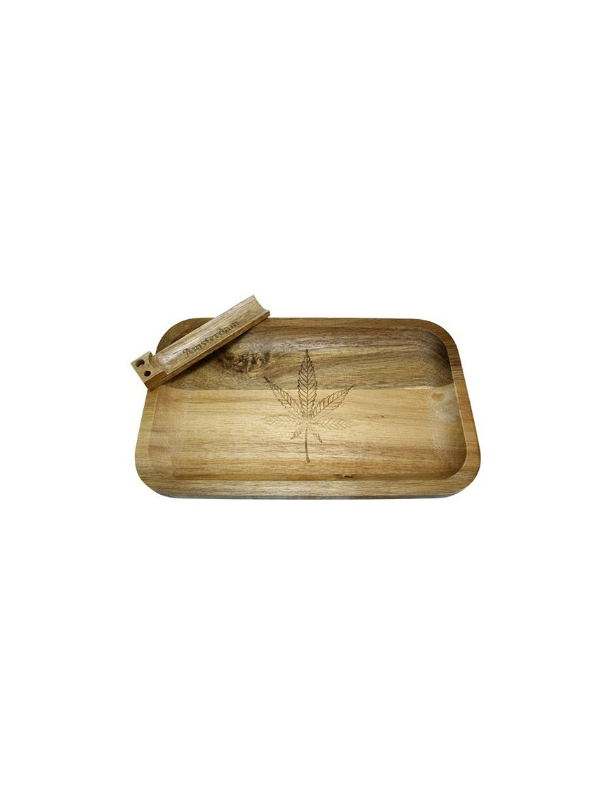 Rolling Tray Large Wood - Amsterdam