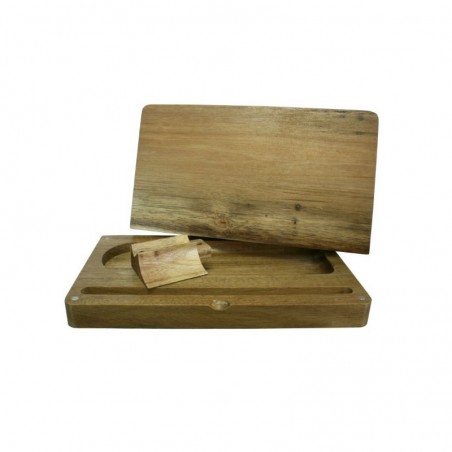 Roll Tray Box No Logo Wood - Amsterdam