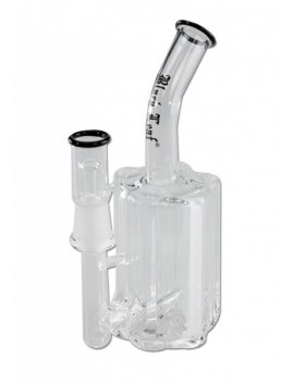 Oil Bong Bubbler Revolver - Black Leaf