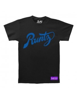 Script Camiseta Negro & Royal Blue - Runtz