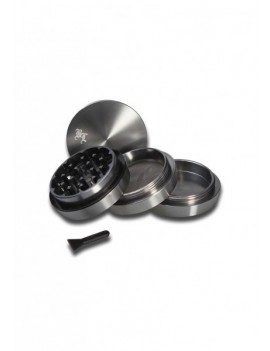 Aluminium Grinder - Black Leaf