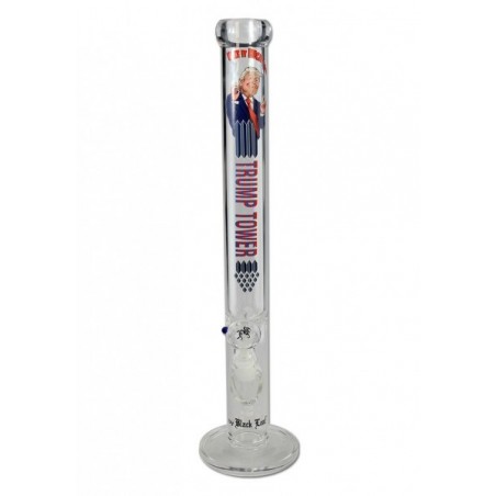 Glass Ice Bong Trump Tower - Black Leaf