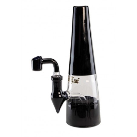 Glas Bong Black Gold - Schwarzer Blatt