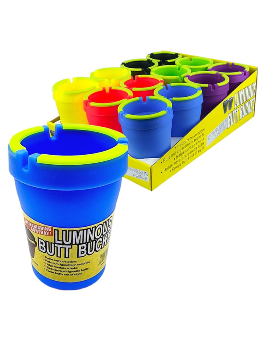 Auto Ashtray - Luminous Butt Bucket Glow-In-The-Dark