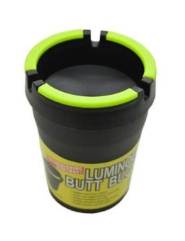 Auto Ashtray - Cubo de mantequilla Luminoso Glow-In-The-Dark